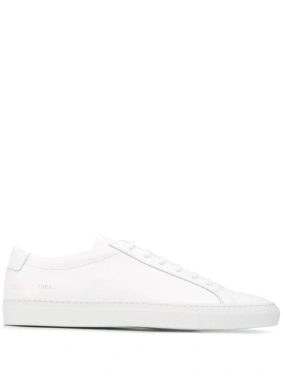 Shop Common Projects Achilles Lace Up Sneakers In White