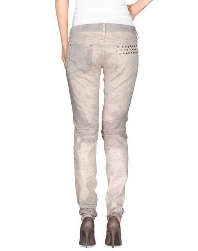 Shop Isabel Marant Denim Pants In Light Grey