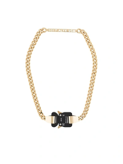 Shop Alyx Buckle Necklace In Gold