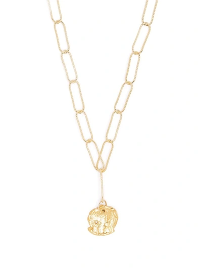 Shop Alighieri Baby Forgottern Memory Necklace In Gold