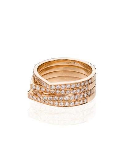 Shop Repossi Antifer 18kt Rose Gold Diamond Ring