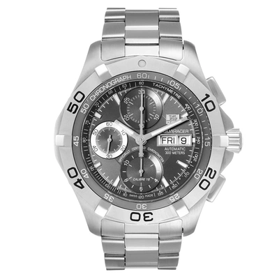 Shop Tag Heuer Aquaracer Day Date Chronograph Steel Mens Watch Caf5011 In Not Applicable