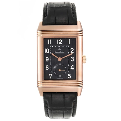 Shop Jaeger-lecoultre Grande Reverso 976 Rose Gold Watch 273.2.04 Q3732470 In Black