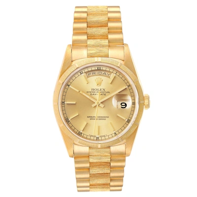 Shop Rolex President Day-date 36mm Yellow Gold Mens Watch 18248 Box