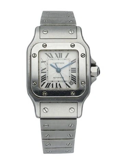 Pre-owned Cartier Santos Galbee 2423 Automatic Stainless Steel Ladies Watch In Not Applicable