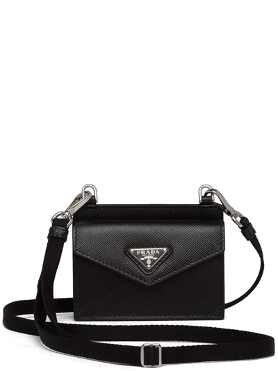 Prada logo-plaque Leather Cardholder - Farfetch