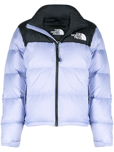 Shop The North Face Logo Padded Jacket In Purple