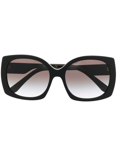 Shop Dolce & Gabbana Dg4385 Oversized-frame Sunglasses In Black