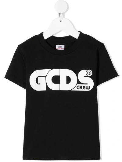 Shop Gcds Logo-printed T-shirt In Black