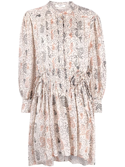 Shop Isabel Marant Étoile Anaco Cotton Dress In Beige