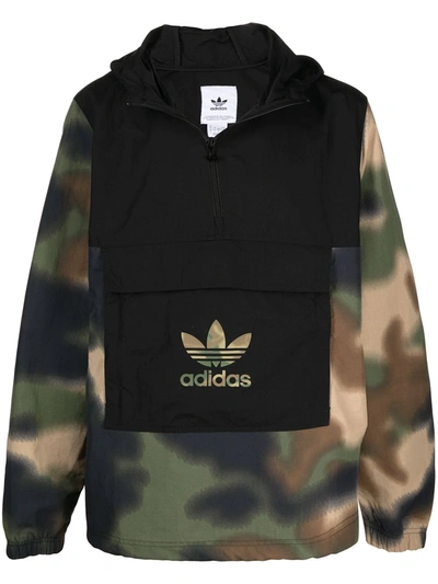 Adidas Originals Adidas Men's Originals Camouflage Windbreaker Jacket In  Black | ModeSens
