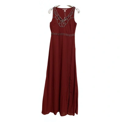 Pre-owned Anna Field Maxi Dress In Burgundy
