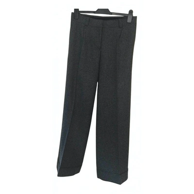 Pre-owned Mulberry Grey Wool Trousers