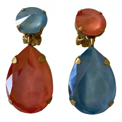 Pre-owned Roxanne Assoulin Multicolour Crystal Earrings