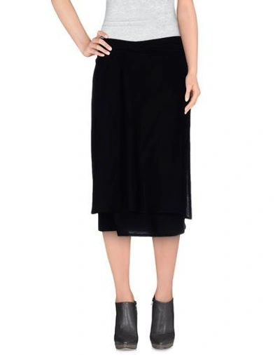 Shop Ann Demeulemeester Knee Length Skirt In Black