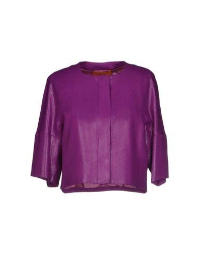 Shop Missoni Blazer In Purple