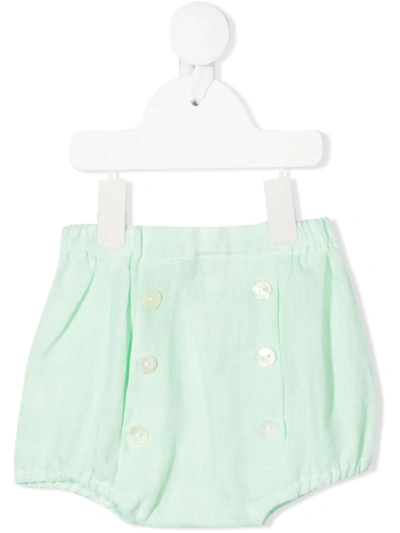 BUTTON-UP LINEN SHORTS