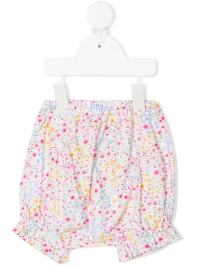 FLORAL-PRINT SHORTS