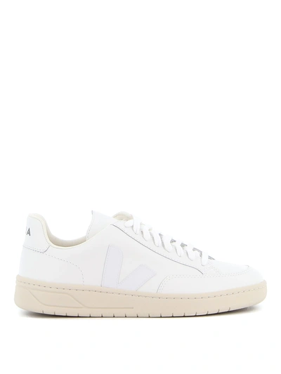 Shop Veja V-12 Leather In Extra White