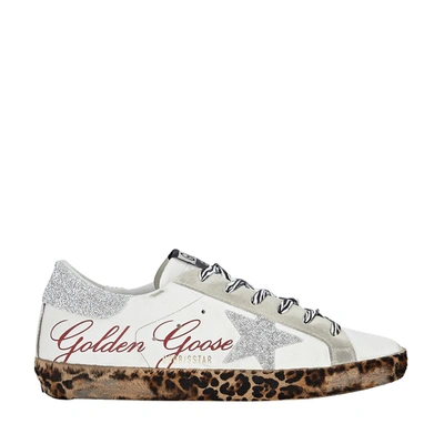 Shop Golden Goose Superstar Sneakers In Bianco