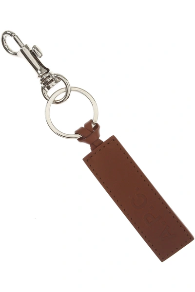 A.p.c. Key Ring With Logo In Brown | ModeSens