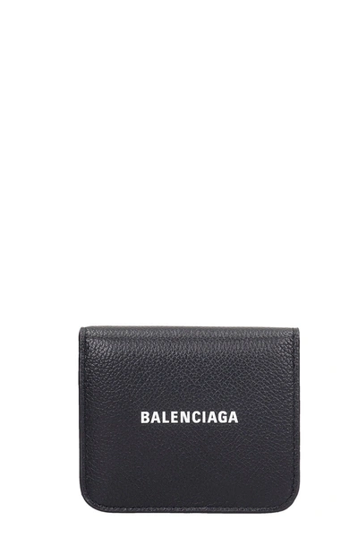 Shop Balenciaga Wallet In Black Leather