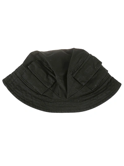 Shop Heron Preston Cotton Twill Bucket Hat In Nero
