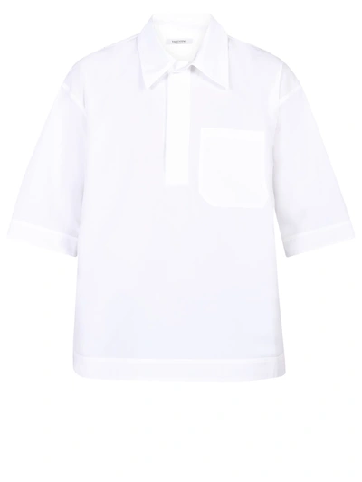 Shop Valentino Relaxed Fit Shirt In White