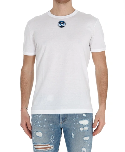 Shop Dolce & Gabbana Logo Dg Patch T-shirt In White