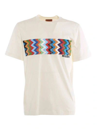 Shop Missoni T-shirt In Hu White