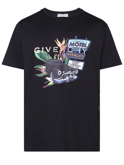 Shop Givenchy Printed T-shirt In Black