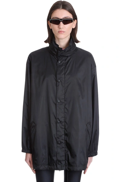 Shop Balenciaga Casual Jacket In Black Polyester