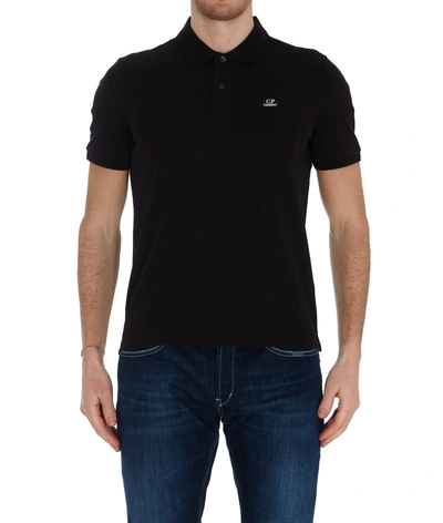 Shop C.p. Company Polo T-shirt In Black