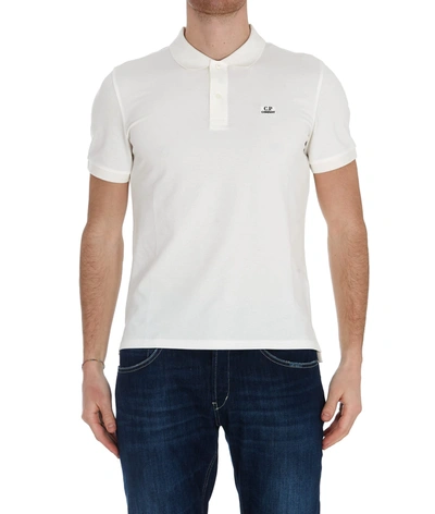 Shop C.p. Company Polo T-shirt In White