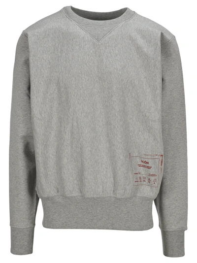 Maison Margiela Martin Margiela Icon Crewneck Sweatshirt In Grey