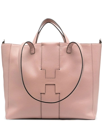 Shop Hogan Shopping Bag Large Pink