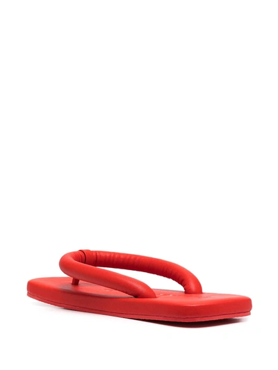 Shop Camperlab Hastalavista Leather Flip Flops In Red