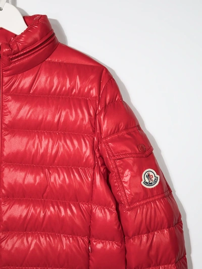 MONCLER TEEN LOGO-PATCH PADDED JACKET 