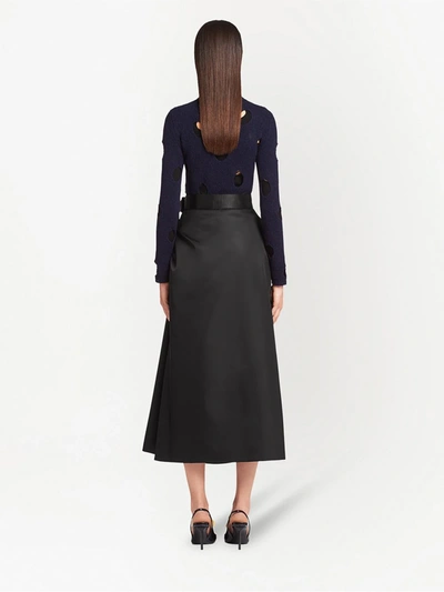 Shop Prada Re-nylon Gabardine Skirt In Black