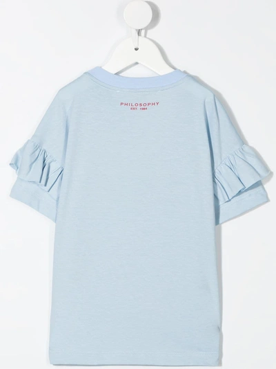 Shop Philosophy Di Lorenzo Serafini Love More T-shirt In Blue