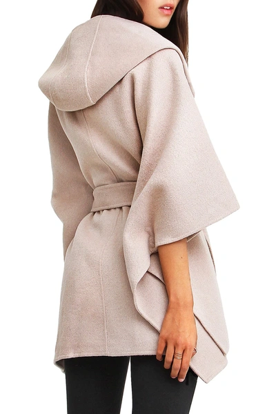Belle & Bloom Jackson Landing Wool Blend Cape Coat In Sand