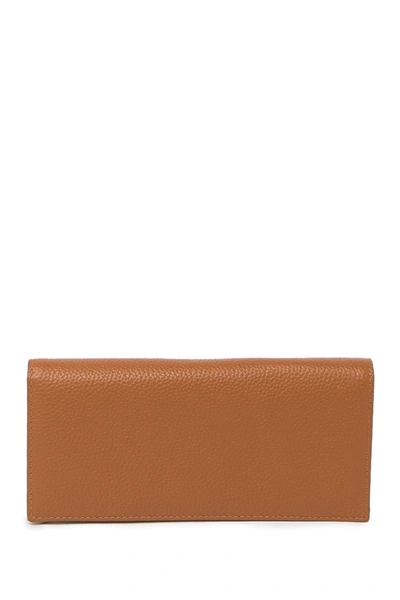 Shop 14th & Union Hunter Leather Continental Wallet In Rust Pecan