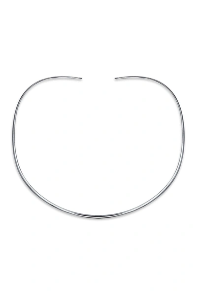 Bling Jewelry Sterling Silver Collar Necklace In Silver