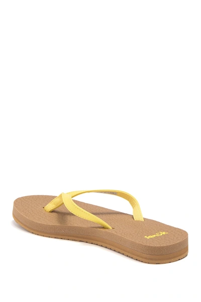 Sanuk Yoga Spree 3 Flip Flop In Sunshine