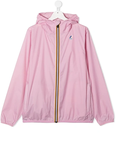 Shop K-way Teen Le Vrai 3.0 Claude Windbreaker In Pink