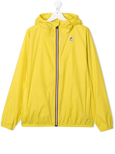 Shop K-way Le Vrai Claude 3.0 Jacket In Yellow