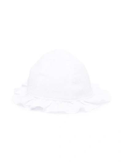 Shop Il Gufo Cotton Sun Hat In White