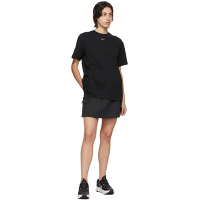 Shop Nike Black Sportswear Essential T-shirt In 010 Black/w