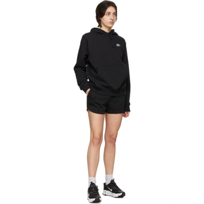 Shop Nike Black Sportswear Essential Shorts In 010 Black/w