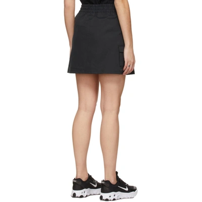 Shop Nike Black Sportswear Swoosh Miniskirt In 010 Black